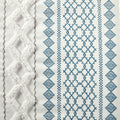 Cotton Printed Duvet Cover Set With Chenille King Multicolor Cotton