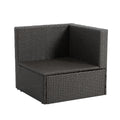 Patio Furniture, Outdoor Furniture, Seasonal Pe Wicker Furniture,7 Pcs Set Wicker Furniture With Lounger Sofa Yes Dark Gray Seats 6 Pe Rattan Iron Waterproof Fabric