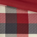 7 Piece Herringbone Comforter Set Red Cal King California King Red Polyester