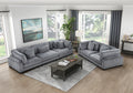 1Pc Modern Living Room Furniture Modular Armless Chair Plush Gray Corduroy Fabric Upholstery Plywood Frame, Matching Pillow Gray Wood Primary Living Space Modern Plywood 1 Seat