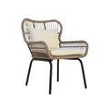 Southport Club Chair Brown Beige Woven Rope