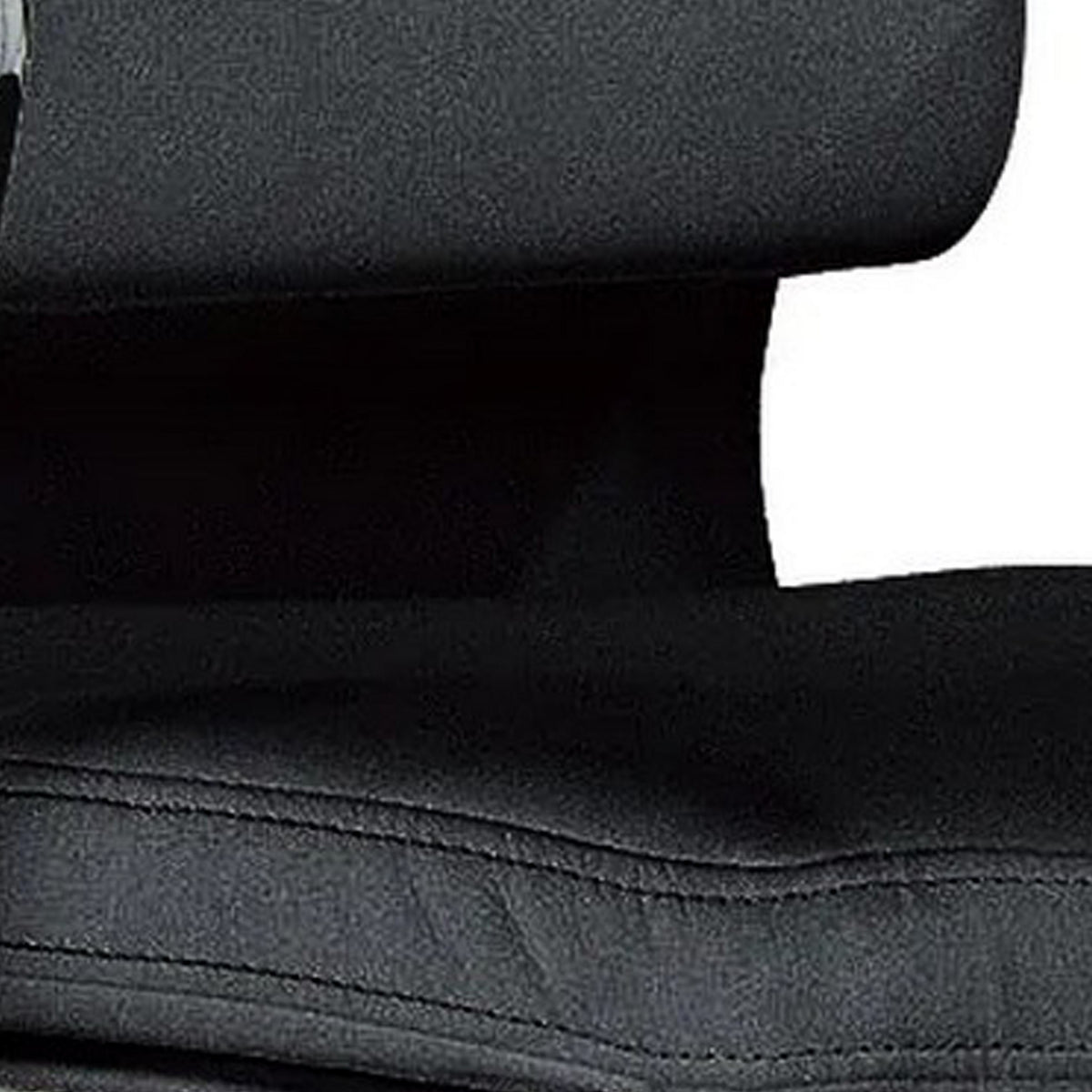 Elle 20 Inch Low Back Swivel Office Chair, Cushioned, Rolling Wheels, Black Black And Silver Fabric Metal