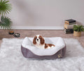 Lina Pet Bed, Anthracite Pet Bedx Large Size 31'' X 41'' Anthracite Contemporary Cat Extra Large 71 90 Lbs Foam