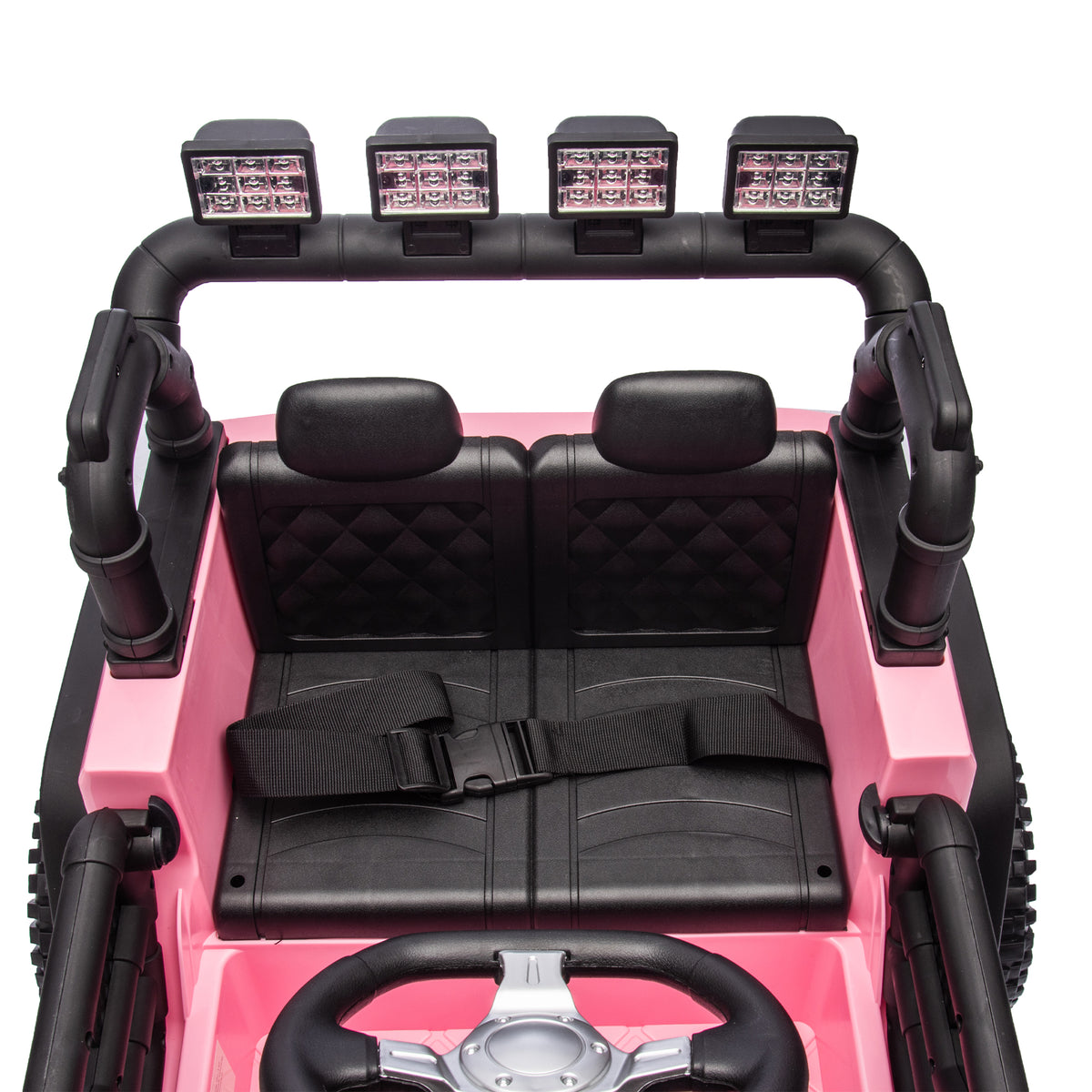 24V Kids Ride On Car W Parents Remote Control,400W Motor,Four Wheel Suspension,Adjustable Speed,Usb,Mp3,Music,Bluetooth,Large Display Screen,Power Display,Portable Handle,Safety Belt For Kids Aged 3 . Pink 50 99 Lbs Polypropylene