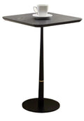 Mdf With Metal Feet, Square, Located In Living Space And Lounge Area, Coffee Table, Computer Desk, Black, 15.74