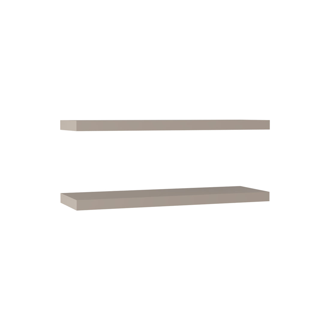 Ecco 31.5" Wide Floating Shelves Set Of 2, Shelves For Wall Decor For Bedroom, Bathroom Storage Shelves, Book Shelves For Living Room 2 Or Less Taupe Horizontal Primary Living Space Modern Wall