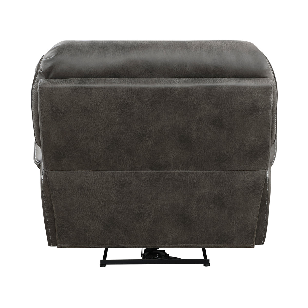 Plush Modern Design Living Room Power Reclining Chair Gray Microfiber Upholstery Usb Port Solid Wood Frame Furniture 1Pc Gray Microfiber Wood Primary Living Space Modern Plywood,Solid Wood