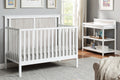 Connelly Changing Table White Rockport Gray White Gray Wood