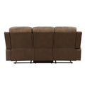 Plush Comfort Motion Sofa Brown Microfiber Upholstered Solid Wood Frame Living Room Furniture 1Pc Dual Reclining Sofa Plush Arms Brown Microfiber Wood Primary Living Space Contemporary,Modern Pillow Top Arms Plywood,Solid Wood 3 Seat