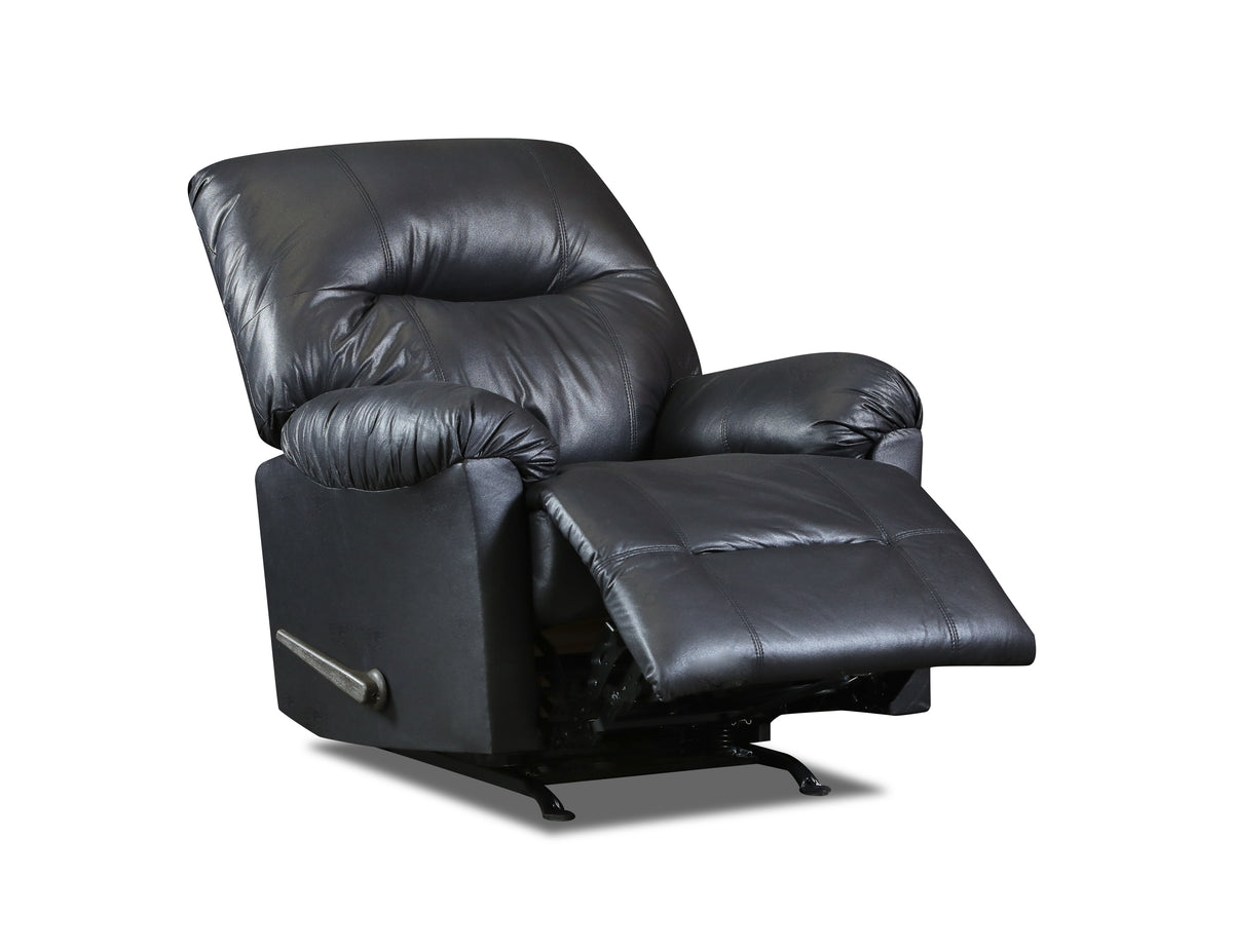 Desert Dusk Recliner Black Pillow Top Arms Upholstered