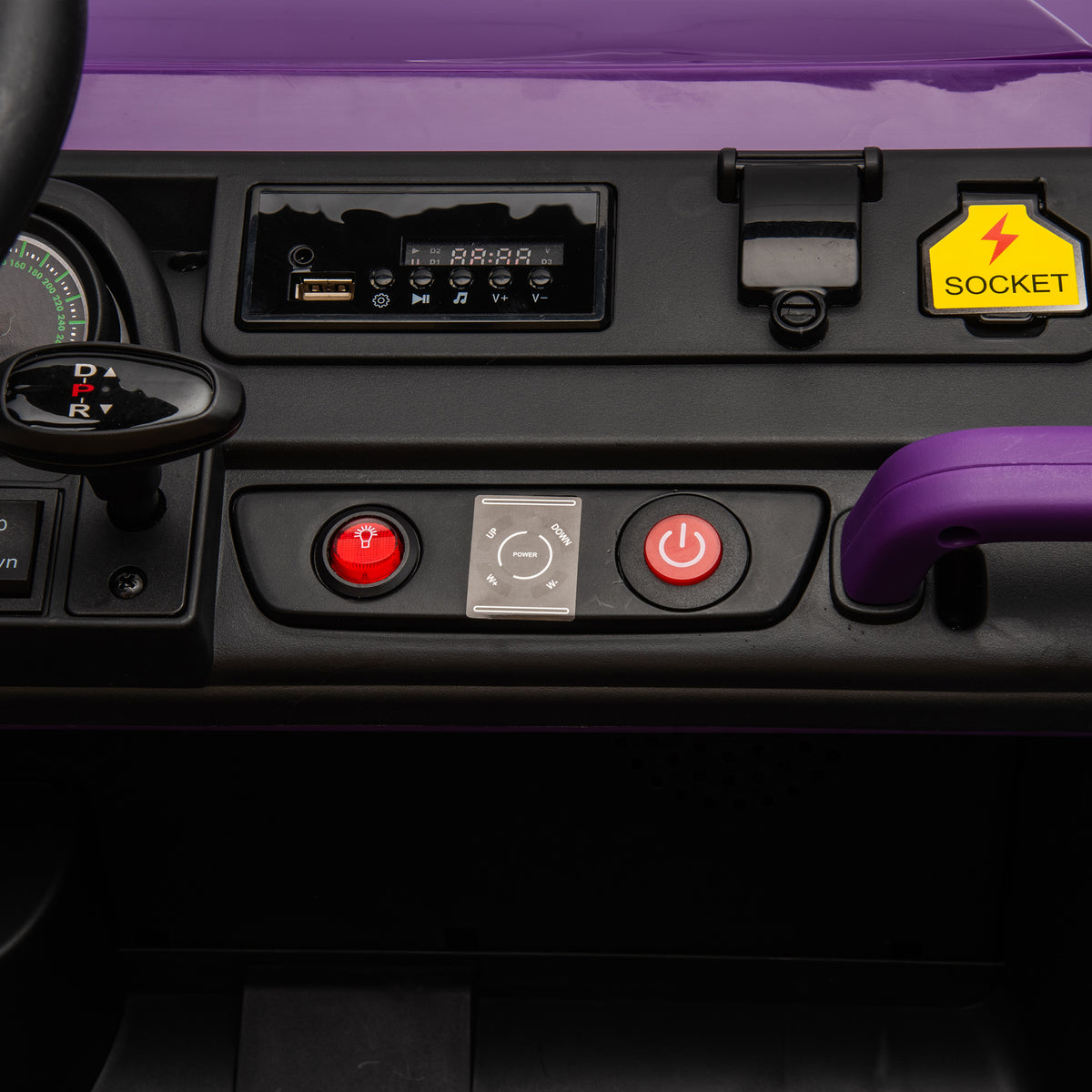 24V Xxxl Kids Ride On Utv W Parents Remote Control,Two Seater,Automatic Tipping Bucket,Rear Wheel Suspension,Slow Start,Portable Handle,Safety Belt,Led Light,Usb,Mp3,Bluetooth,Horn For Kids Aged 3 8. Purple 50 99 Lbs Polypropylene