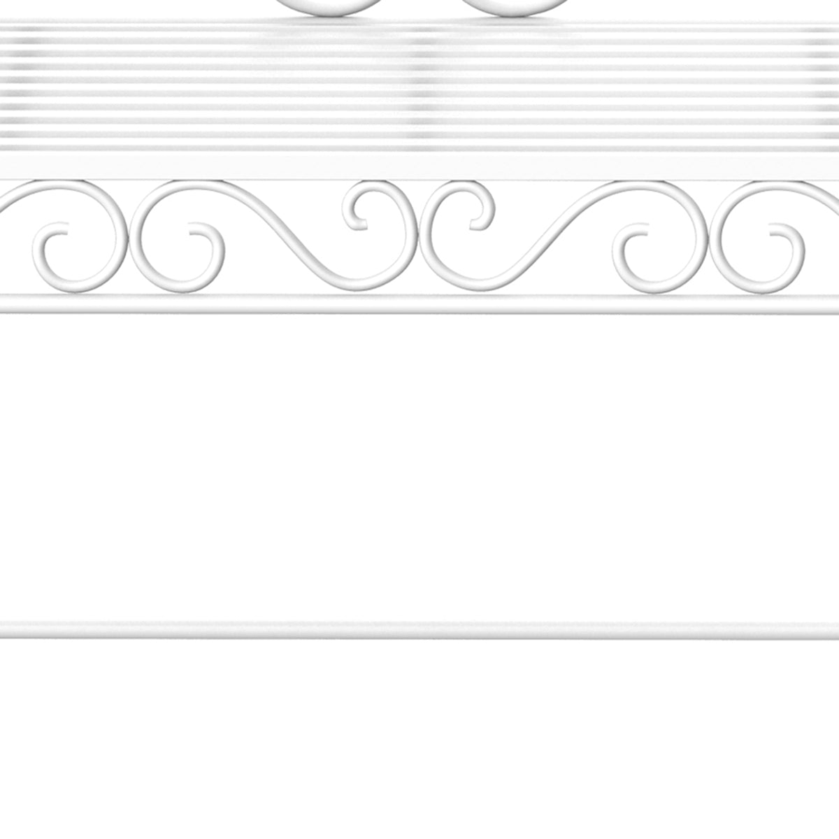Outsunny 43" Garden Bench, Outdoor Patio Bench With Armrests, Metal Porch Bench For Backyard, Poolside, Lawn, Cream White White Iron
