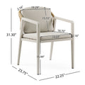 Outdoor Dining Set,Dining Chair Set Of 6 Gray Acacia Wood Expandable Dining Table Brown Gray Pe Rattan Iron Waterproof Fabric,Wood