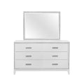 Almera Glitter White Mirror White Rubber Wood