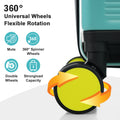 Hardshell Luggage Sets 3 Pcs Contrast Color Suitcase With Spinner Wheels And Tsa Lock 20