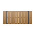 Outdoor Dining Table, Gray Natural Natural Grey Wood