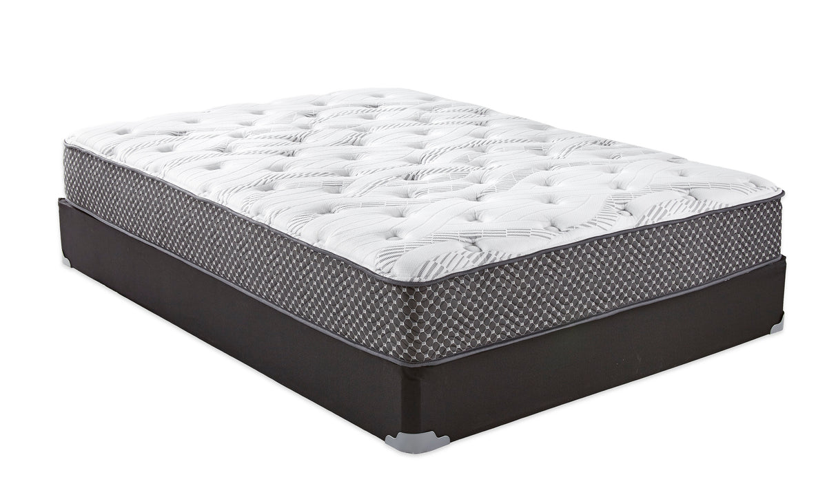 10" Quilted Hybrid Twin Xl Mattress, Medium Firm Black White Foam Spring Twin Xl