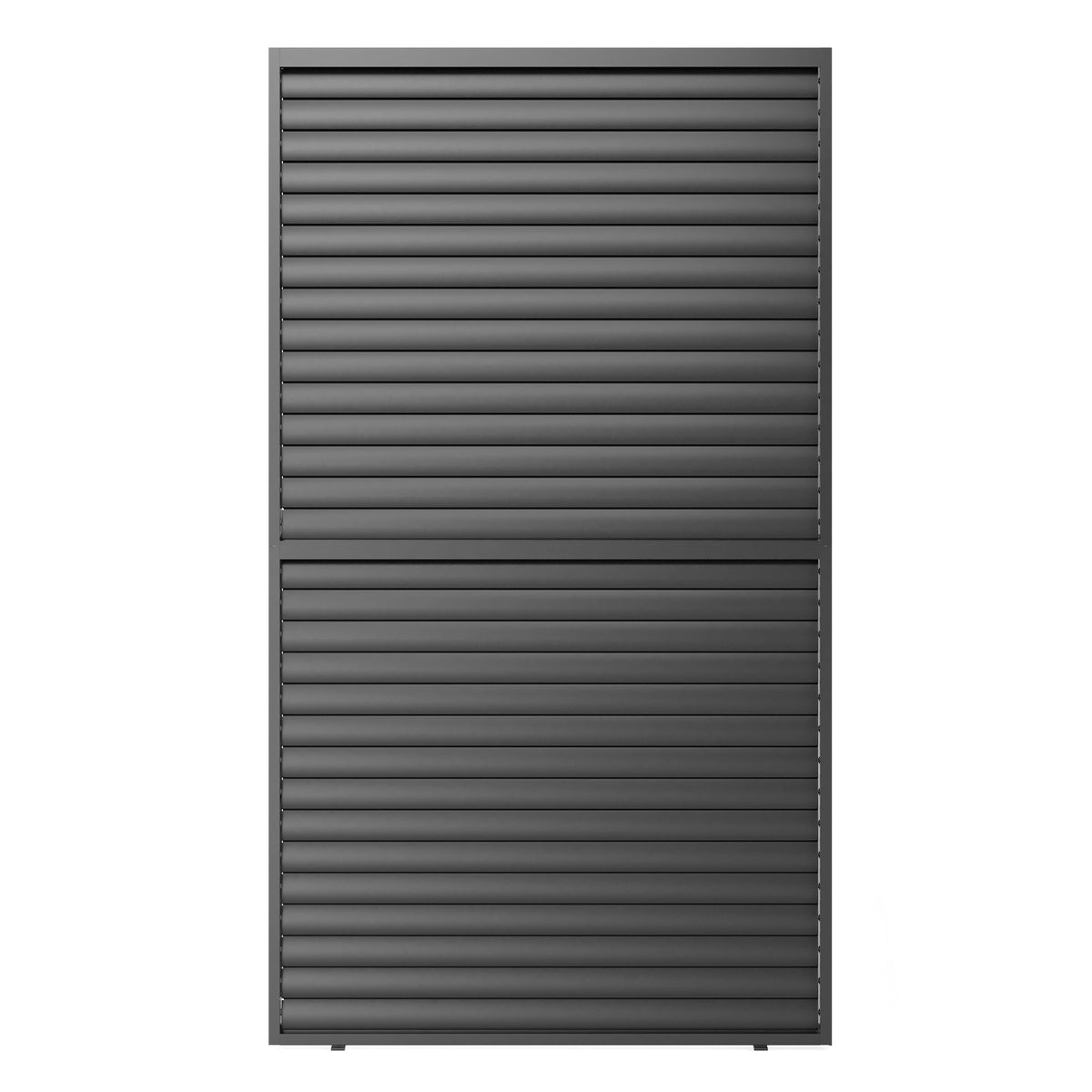9720 Louver Grille 1 3 13Ft Aluminum Frame & Louvers Black Aluminium