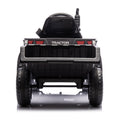 12V Kids Ride On Electric Tractor Black Knight,Kids Ride On Toy.2Wd,Non Skid Tires, Steering Wheel, Foot Pedal,With Removable Storage Tug,Light,Bluetooth,Music,Mp3,Usb,Power Display For Kids Aged 2 3. Black 50 99 Lbs Polypropylene
