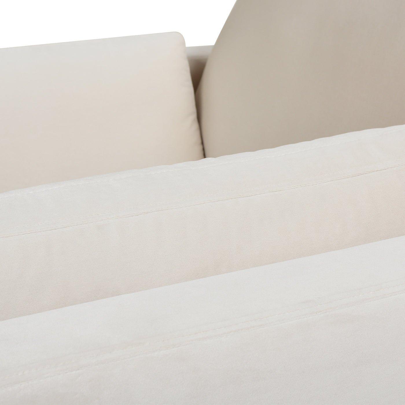 Knox 65" Modern Farmhouse Chaise Lounge Chair, French Beige Performance Velvet Beige Foam Velvet