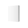 24'' W X 30'' H Bathroom Mirror Medicine Cabinet Wooden Door Medicine Cabinets For Bathroom, Wall Mounted Recessed Or Surface, Bathroom Mirror With Storage, Right Opening Door White Engineered Wood