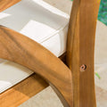 Hermosa 7 Piece Wood Dining Set With Cushions Yes Teak Acacia Wood