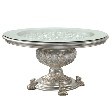 Sandoval Dining Table Champagne Finish Dn01493 Champagne Mdf