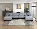 Living Room Furniture Armless Chair Gray Corduroy Upholstery 1Pc Armless Chair Soft Cushion Solid Wood Legs Gray Primary Living Space Contemporary,Modern Plywood,Solid Wood