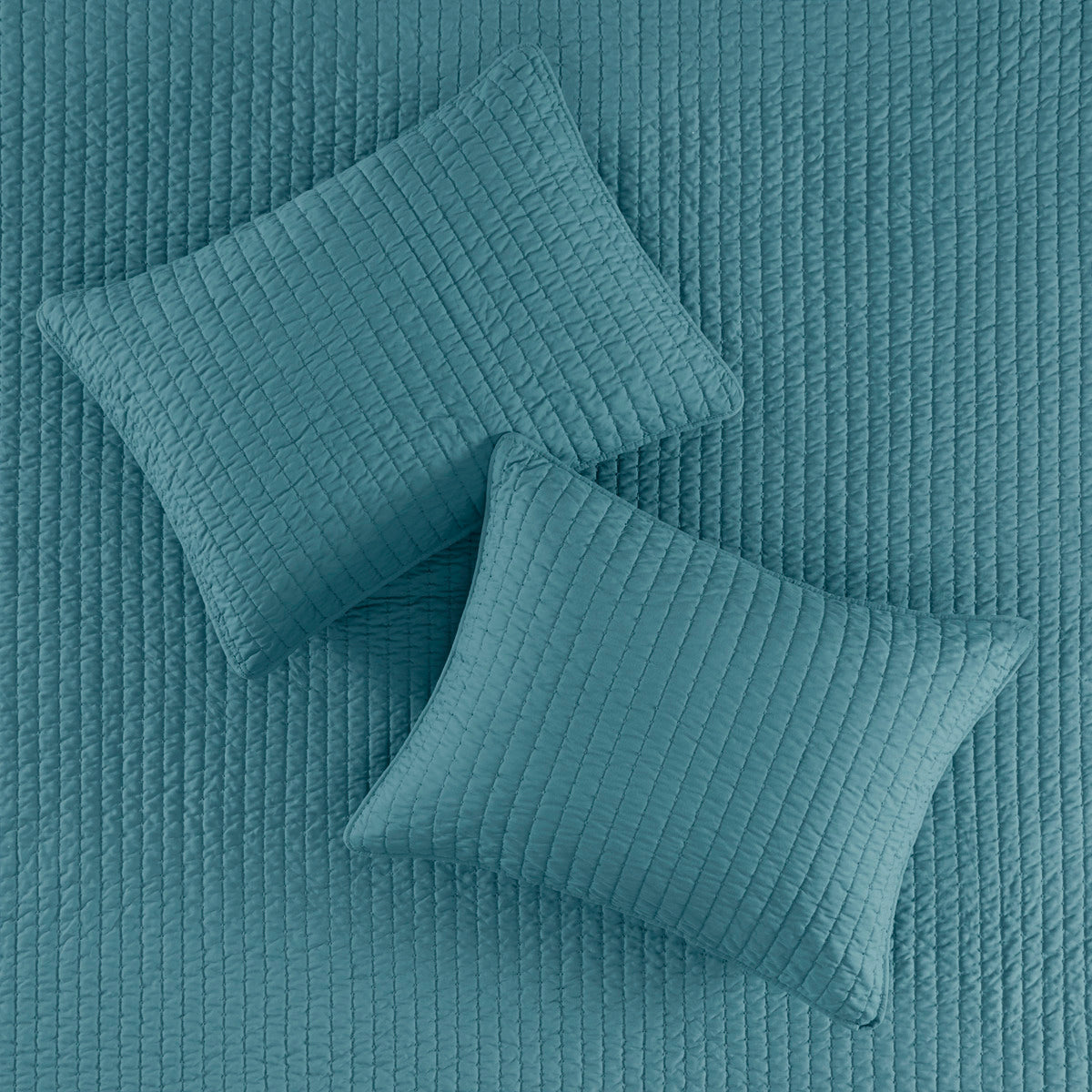 2 Piece Quilt Set Teal Twin Twin Xl Twin Teal Microfiber