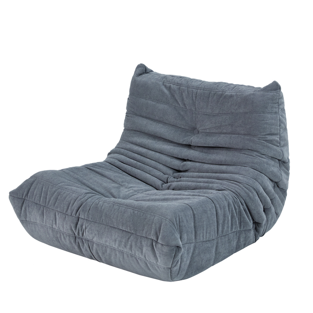 Floor Sofa Bean Bag Chair For Adults Fireside Bean Bag Lounger Memory Foam Chair For Home, Office, Apartment Or Gaming Venue Plain Grey Polyester Primary Living Space Firm Art Deco Armless Foam Polyester Blend