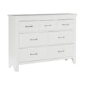 7 Drawers White Finish Dresser Transitional Style Wooden Bedroom Furniture 1Pc White Bedroom Transitional Wood