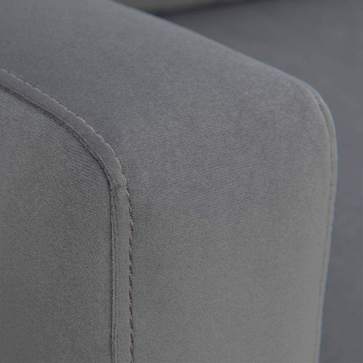 1Pc Mid Century Modern Upholstered Living Room Arm Chair Gray Microfiber Wood Fabric Gray Primary Living Space Contemporary,Mid Century Modern,Modern Foam Wood