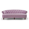 La Rosa Victorian Chesterfield Tufted Sofa, Lavender Velvet Lavender Purple Foam Velvet 3 Seat