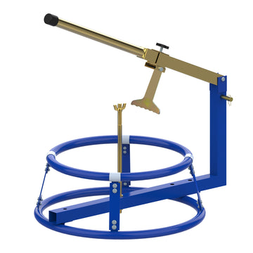 Homcom Motorcycle Tire Changer Stand With Adjustable Bead Breaker, Fit For 16 22In Tyres Blue Steel