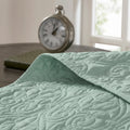 Reversible Quilt Set Seafoam King Cal King Seafoam Cotton
