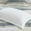 8 Piece Printed Seersucker Comforter And Quilt Set Collection Yellow Full Queen Full Yellow Polyester