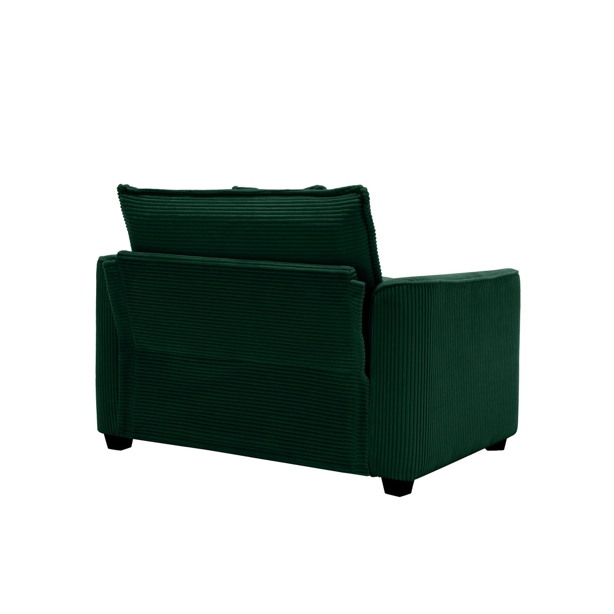 Green Corduroy Fabric, Comfortable Single Chair Deep Seat Sofa With One Pillow, Suitable For Living Room And Bedroom, Club Multiple Occasions Green Corduroy 1 Seat