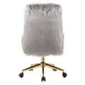 Grey And Gold Swivel Office Chair Solid Grey Gold Office Rectangular Luxury Office Chairs Solid Back Swivel Fabric Metal