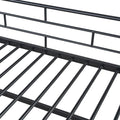Mid Loft Bed With Storage Stairs, Twin, Black Twin Black Mdf Metal
