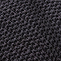 Hollis Knitted Cotton Pouf Cube 20 X 20 X 16 Pouf Dark Grey Cotton