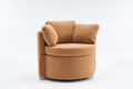 029 Teddy Fabric Swivel And Storage Chair With Back Cushion For Living Room,Khaki Khaki Primary Living Space Modern Foam Teddy