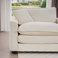 Luxurious And Sophisticated Sofa Set With Soft Cushions And Pillows, 3 Pieces Sofa Set Consisting Of Two Single Sofas And A 3 Seater Sofa In Light Beige Corduroy Fabric Beige Corduroy 5 Seat