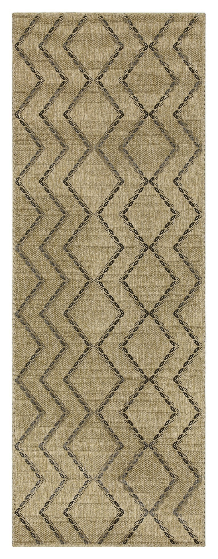 Earth Gc Ntl1010 Jute Black 7 Ft. 10 In. X 10 Ft. 3 In. Indoor Outdoor Area Rug Natural Black Polyester Polypropylene