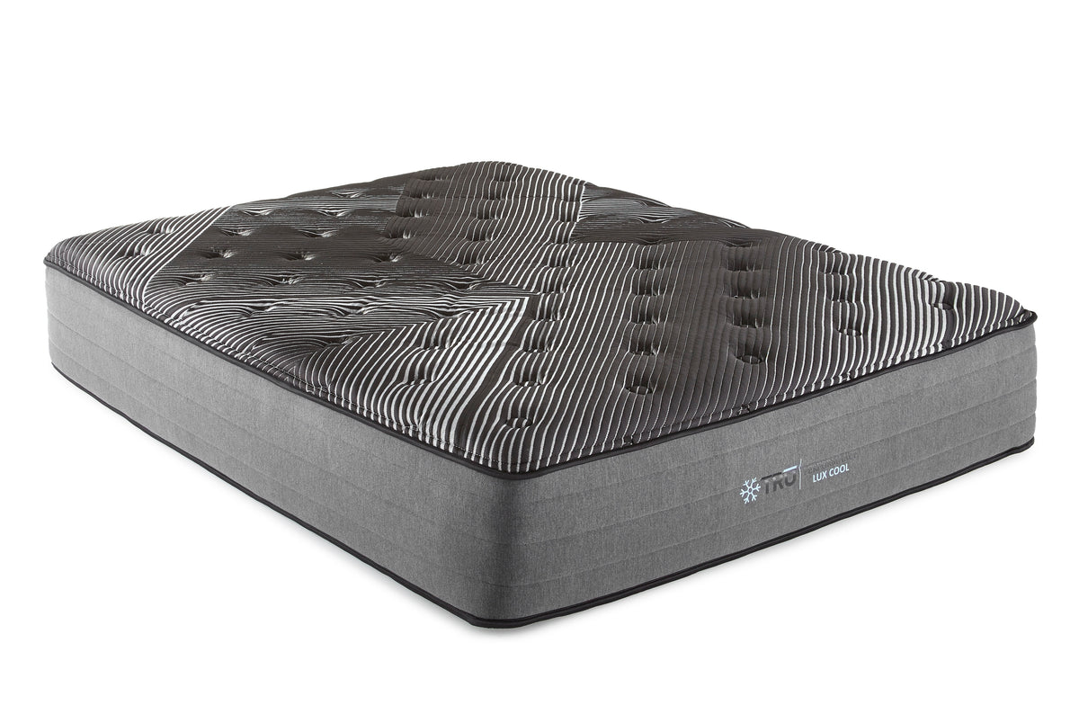 14" Pure Ice Plush Quilted King Mattress Black Foam Spring King