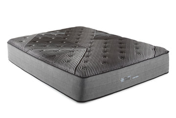 14" Pure Ice Plush Quilted King Mattress Black Foam Spring King