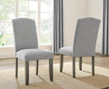 Emily 7 Piece Dining Set Dark Gray Dark Gray Marble