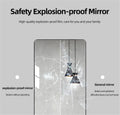 Aluminum Floor Mirror Full Length Mirrors Leaning Rounded Corner Rimless Standing Large Mirror Bedroom,Shop,Office,Hotel 5Mm Silver Mirror Black Glass