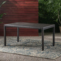 Rhode Island 7Pc Rectangular Table Brown Rattan