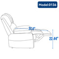 Large Manual Recliner Chair In Fabric For Living Room, Grey Grey Suede Manual Handle Metal Primary Living Space Medium Firm Cushion Back Heavy Duty American Design Pine Pillow Top Arms Fiber Foam And Polyester Fiber Pad Fabric