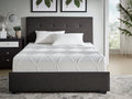 10 Inch California King Size Bed Mattress Gel Infused Memory Foam Mattress, Firm, White, Mattress In A Box White Bedroom Foam California King